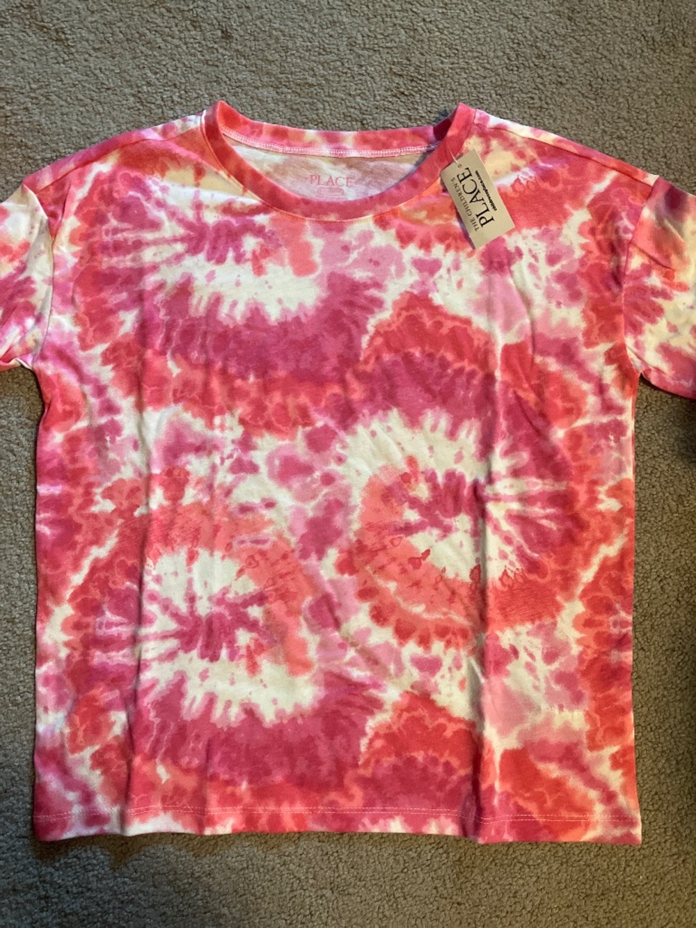 New Children’s Place Pink Tie Dye Top